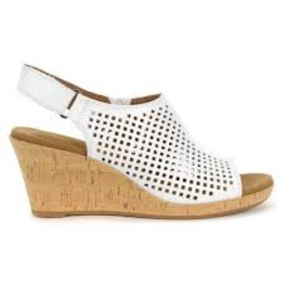 Rockport Shoes - Rockport Briah Perf Slingback Wedges